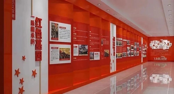 展廳設(shè)計空間設(shè)計的 “紅色 +”