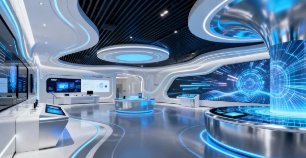 智能硬件企業展廳設計怎么做才能凸顯科技先鋒感？